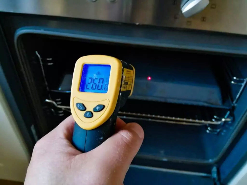 Neapolitan pizza laser thermometer