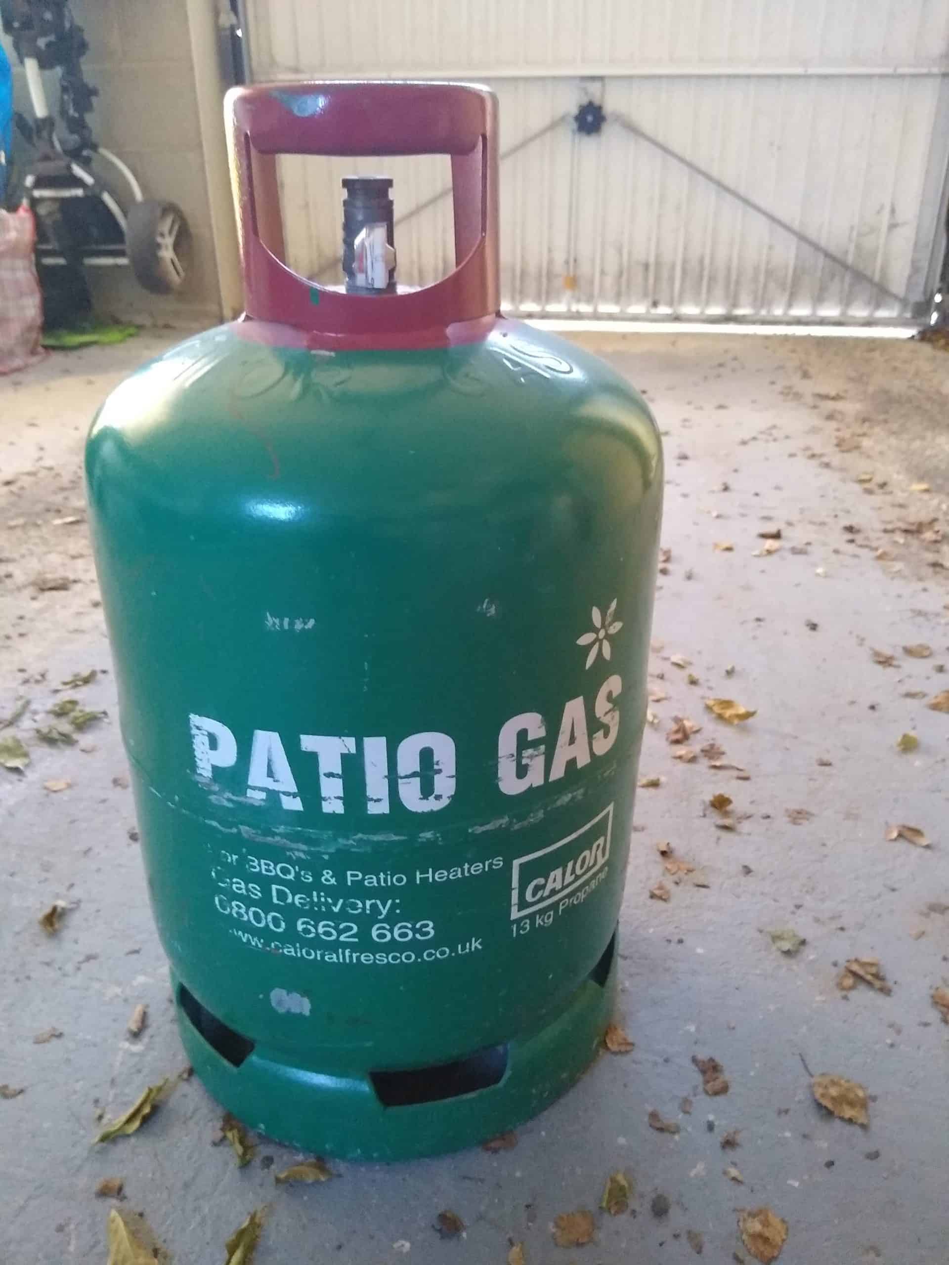 Gas cylinder for Ooni pizza oven