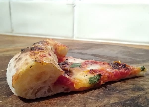 Light and airy pizza