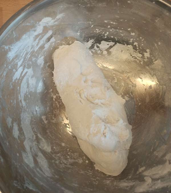 Kneading gluten free dough