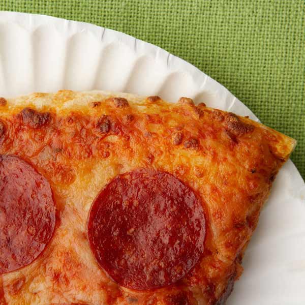 New York pepperoni pizza slice